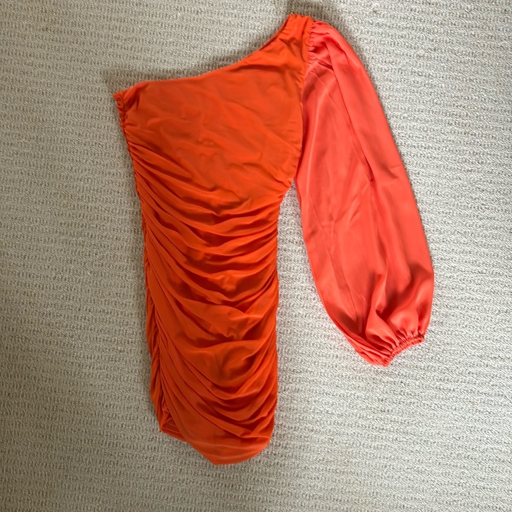 One shoulder fitted dress
